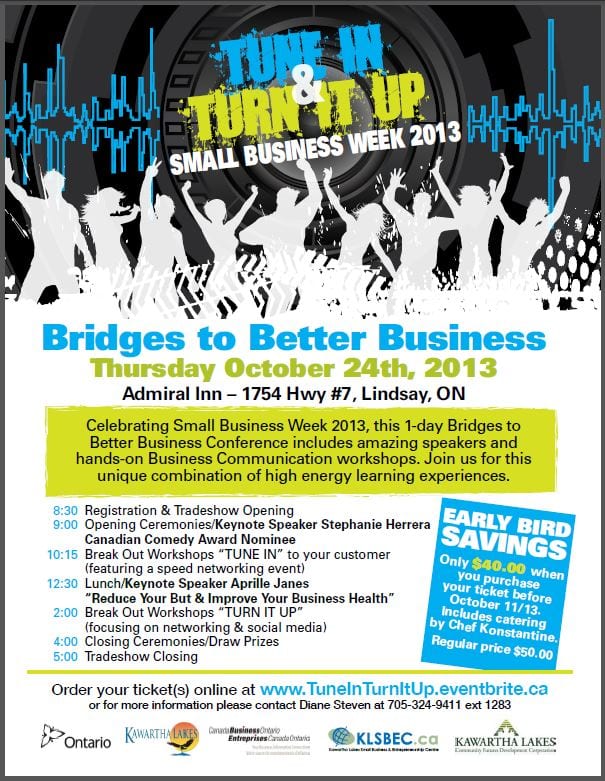 Bridges to Better Business (Oct. 24, 2013) Lindsay, Ontario