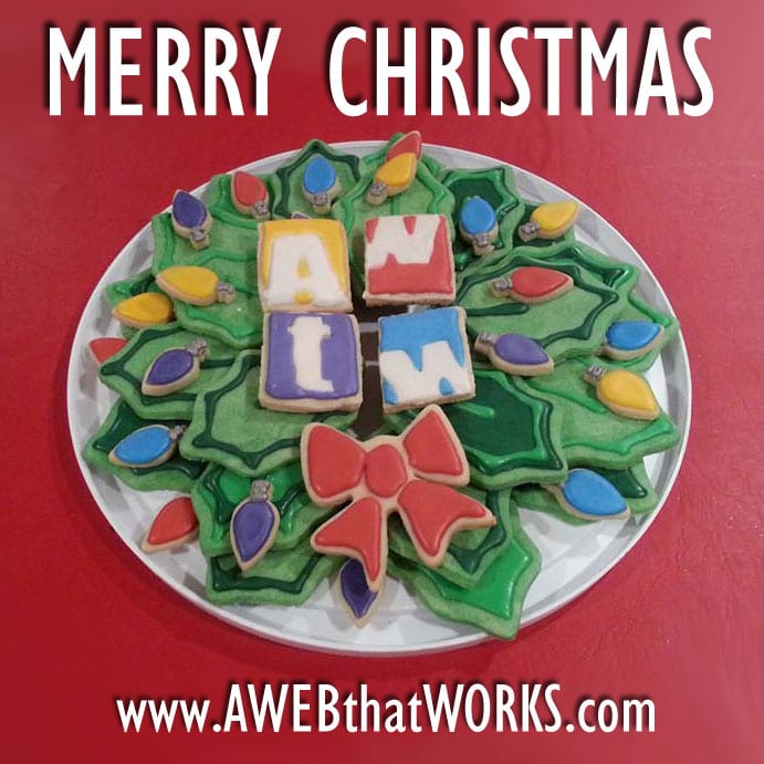 Merry Christmas from Team AWEBthatWORKS
