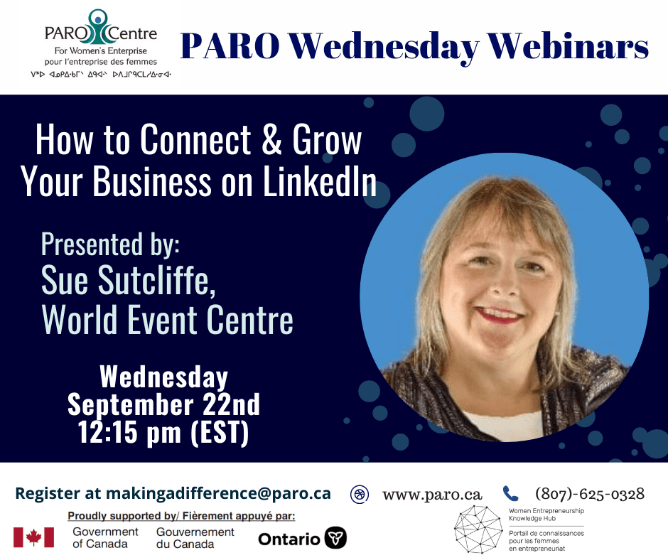 How to connect & grow your business on LinkedIn | Paro.ca | SueSutcliffe