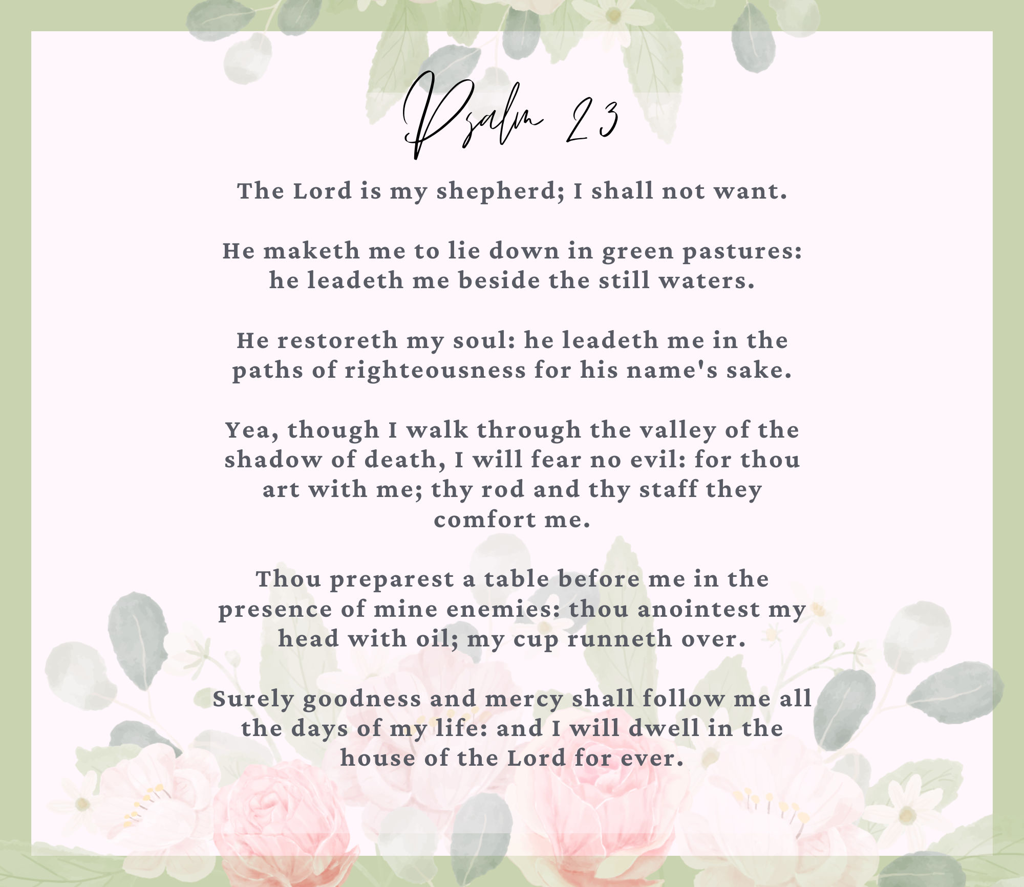 Psalm 23